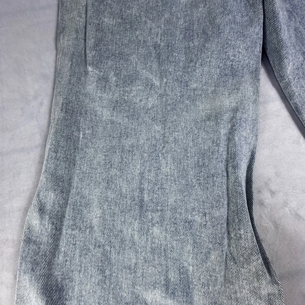 PacSun Womens Baggy Jeans Blue Denim 5-Pocket Raw Hem Light Wash Whisker 26 - Picture 10 of 16